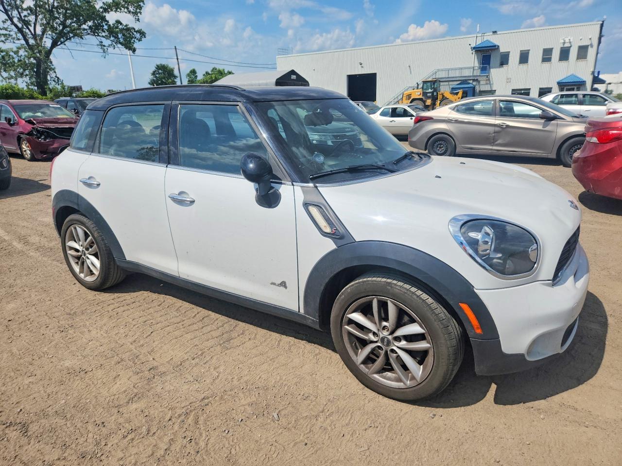 2013 Mini Cooper S Countryman White vin: WMWZC5C51DWP32141