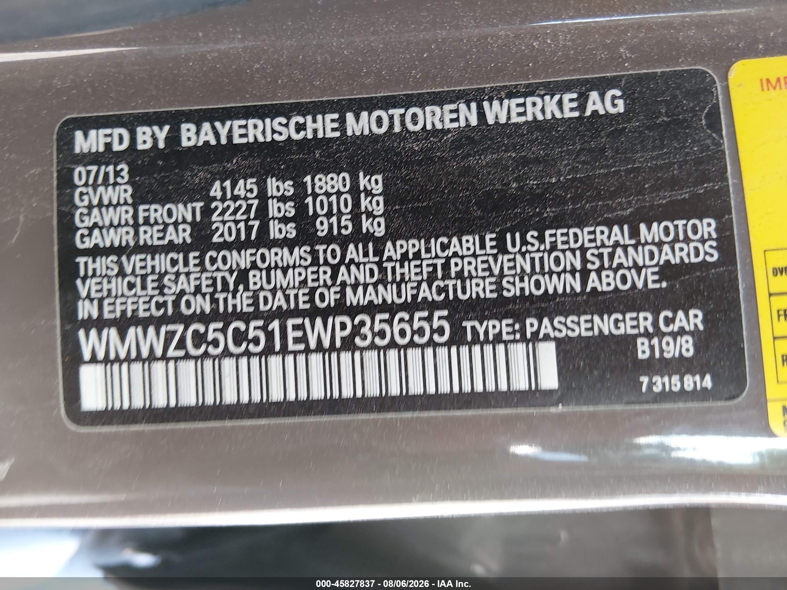 2014 Mini Countryman Cooper S Brown vin: WMWZC5C51EWP35655