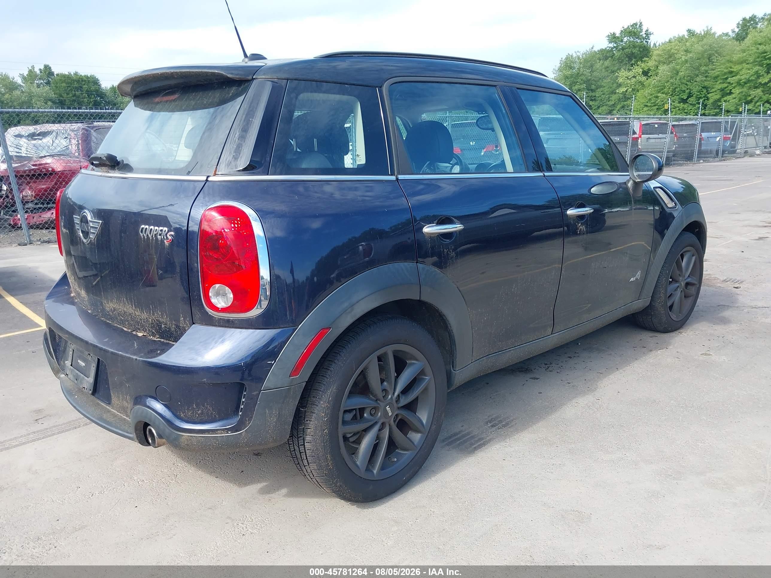 2014 Mini Countryman Cooper S Blue vin: WMWZC5C51EWP39270