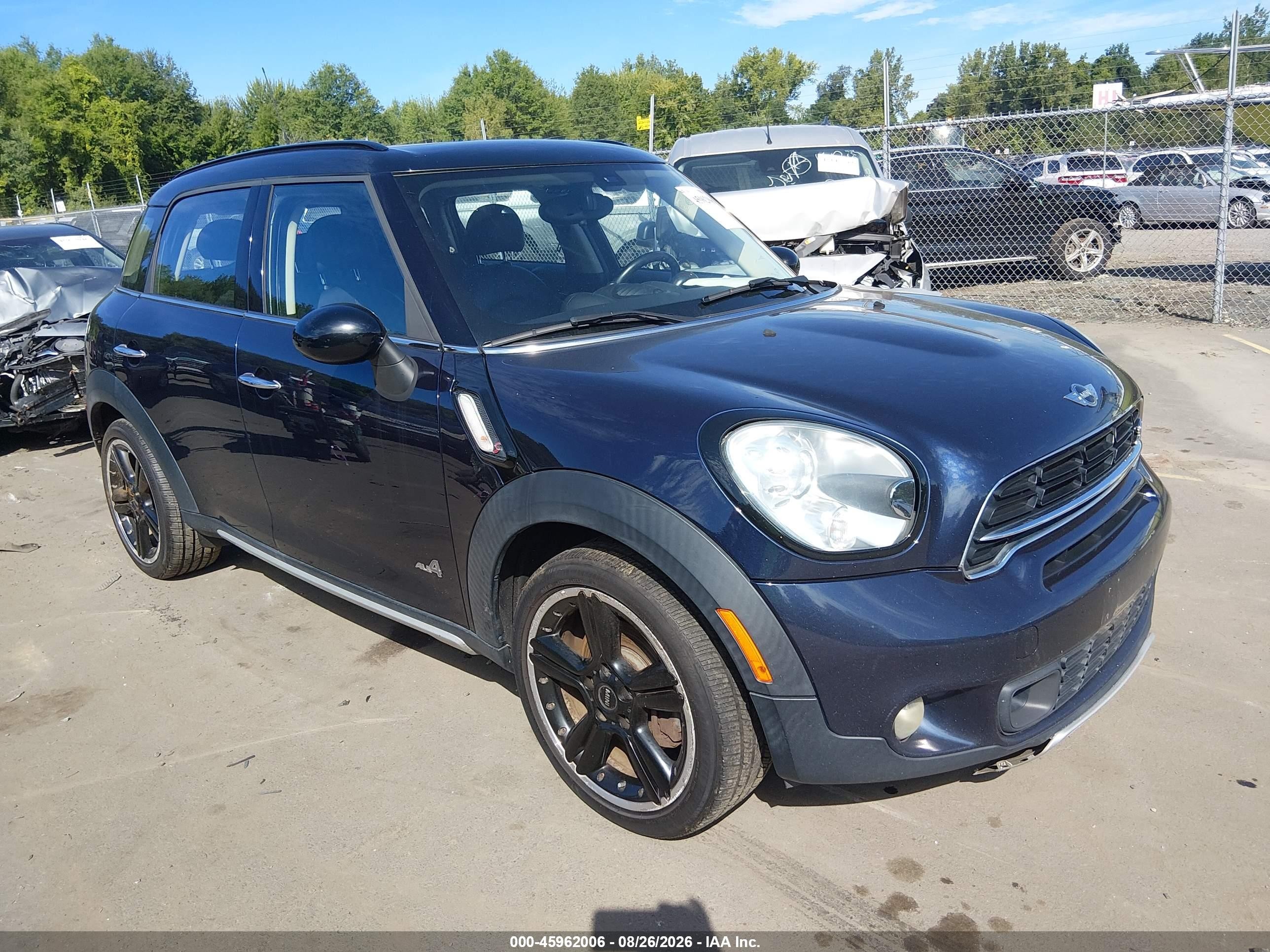 2015 Mini Countryman Cooper S Dark Blue vin: WMWZC5C51FWP46110