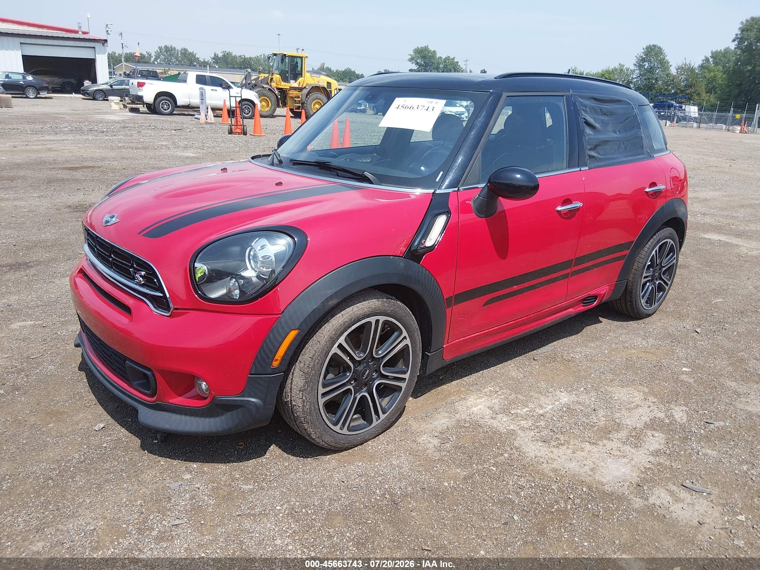 2015 Mini Countryman Cooper S Red vin: WMWZC5C51FWP47497
