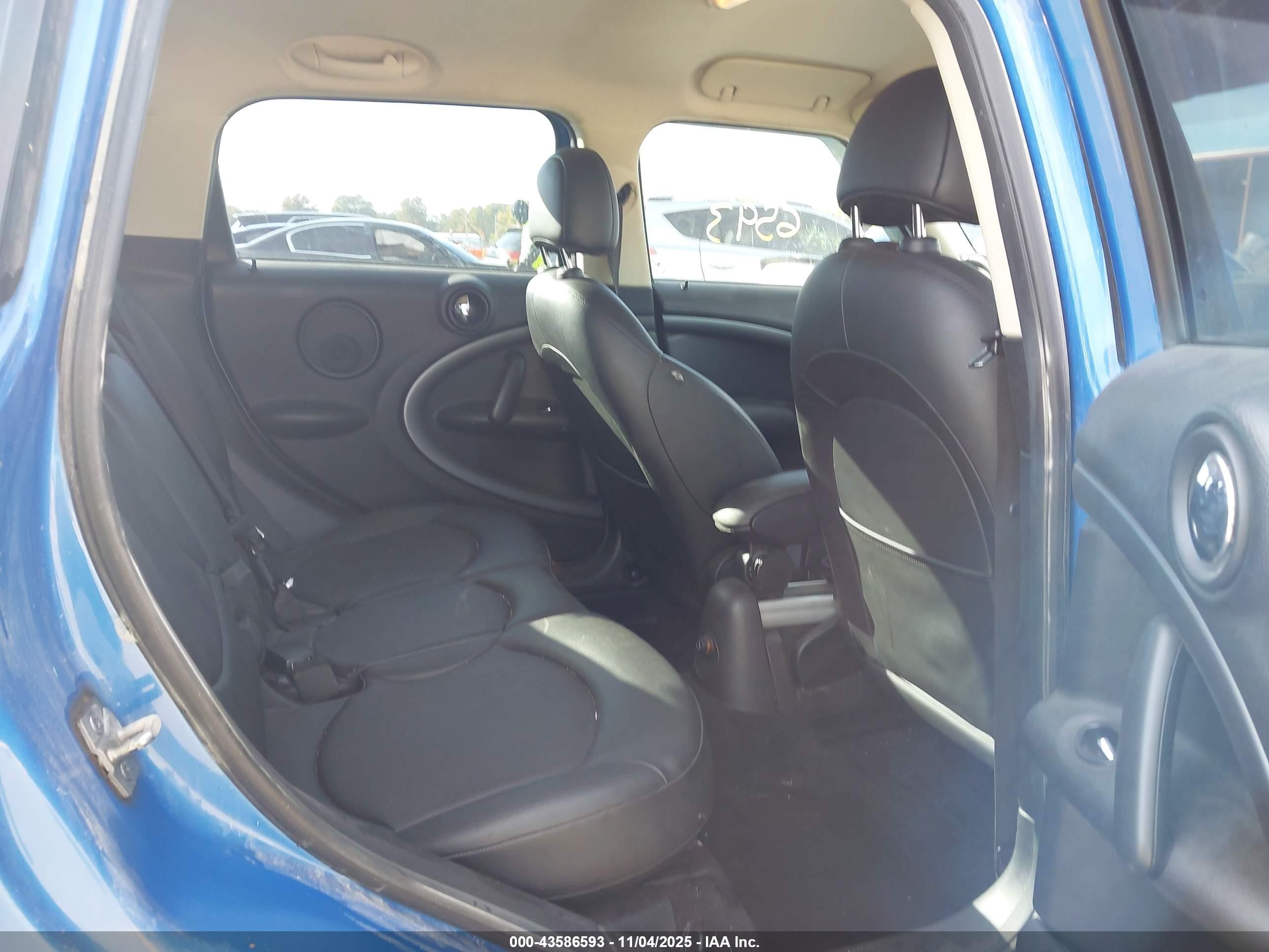2012 Mini Cooper S Countryman   Blue vin: WMWZC5C52CWL58265