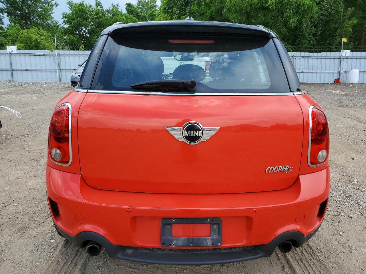 2012 Mini Cooper S Countryman Red vin: WMWZC5C52CWL59268