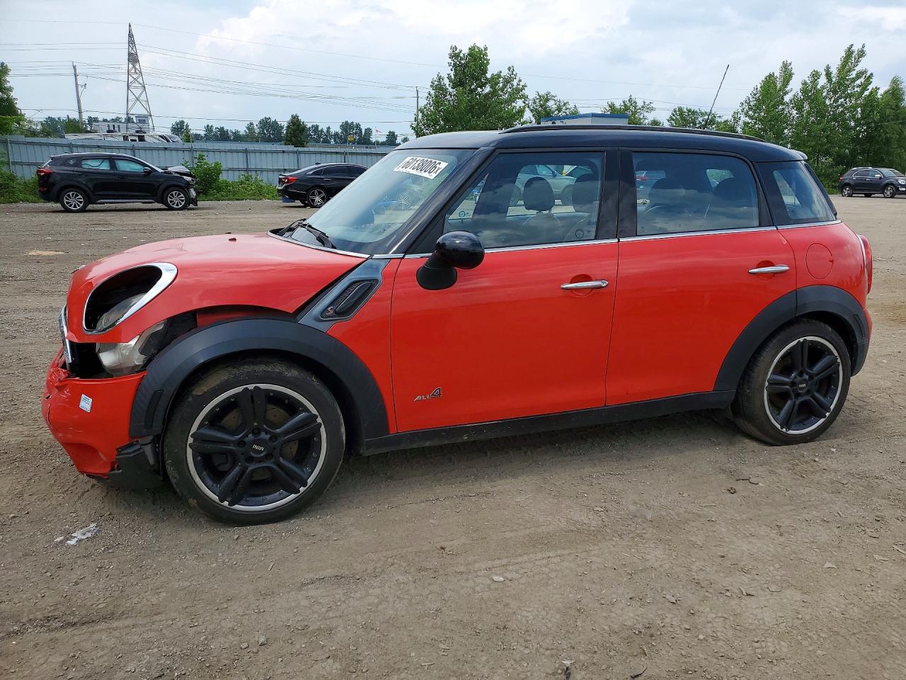 2012 Mini Cooper S Countryman Red vin: WMWZC5C52CWL59268