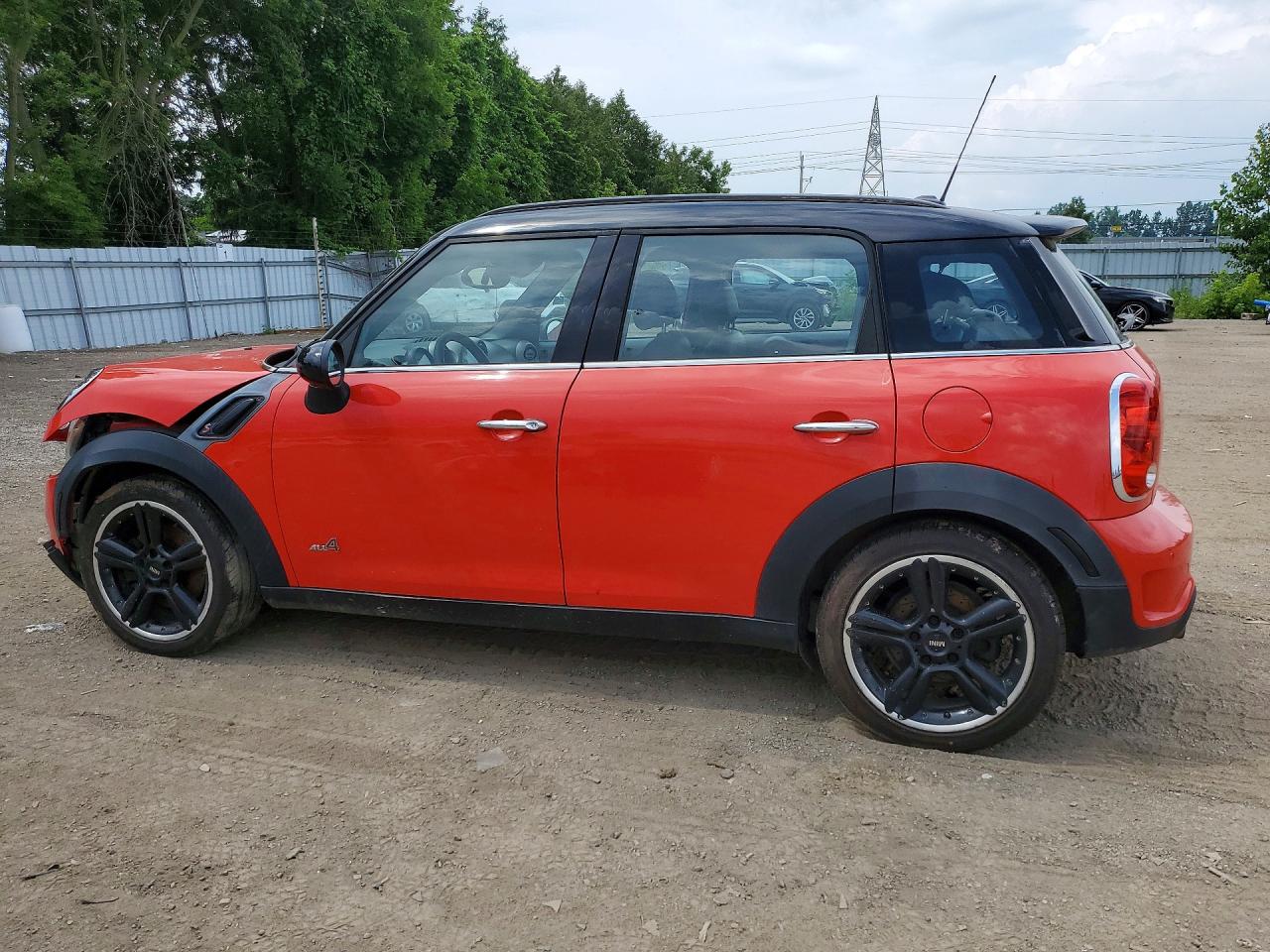 2012 Mini Cooper S Countryman Red vin: WMWZC5C52CWL59268