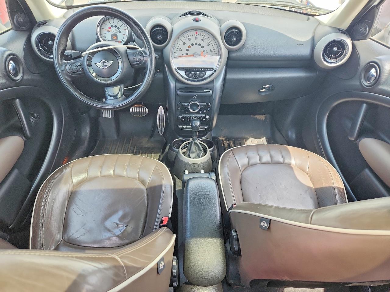 2012 Mini Cooper S Countryman White vin: WMWZC5C52CWL59836