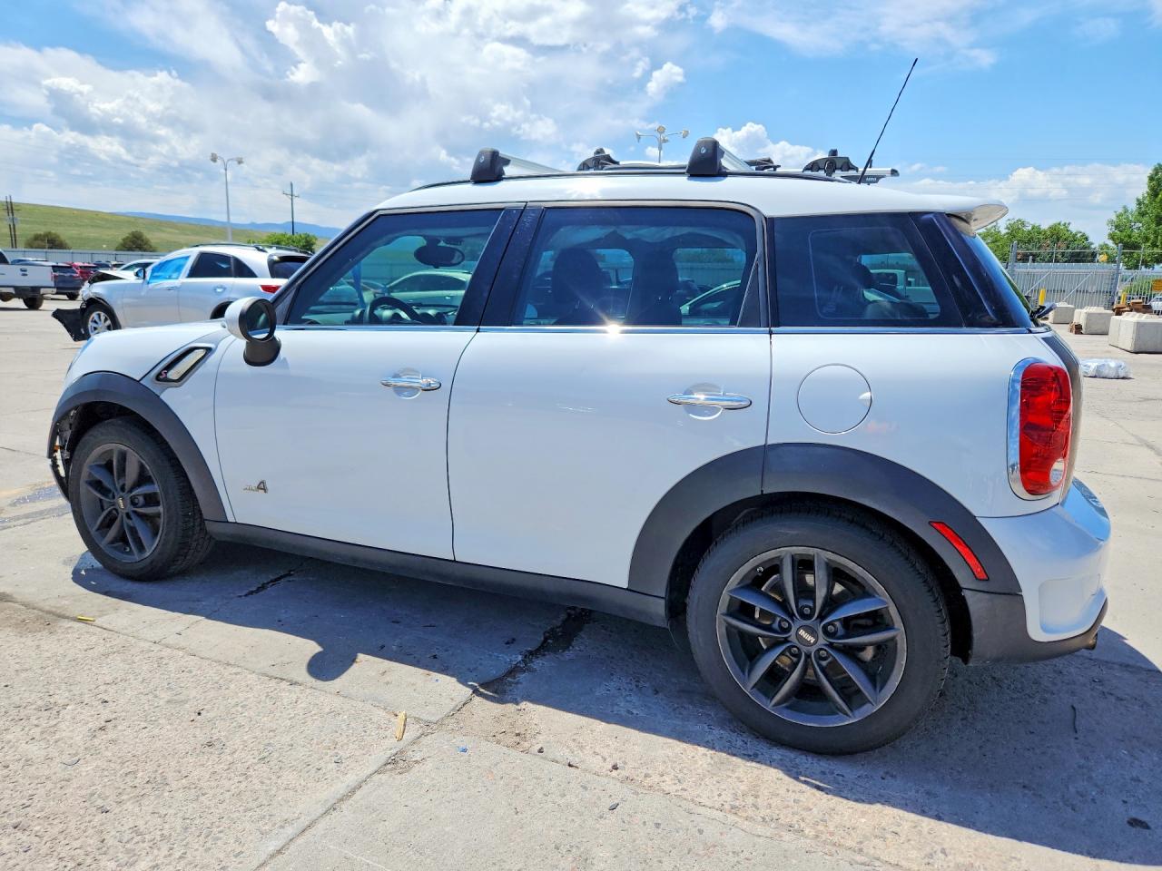 2012 Mini Cooper S Countryman White vin: WMWZC5C52CWL61375