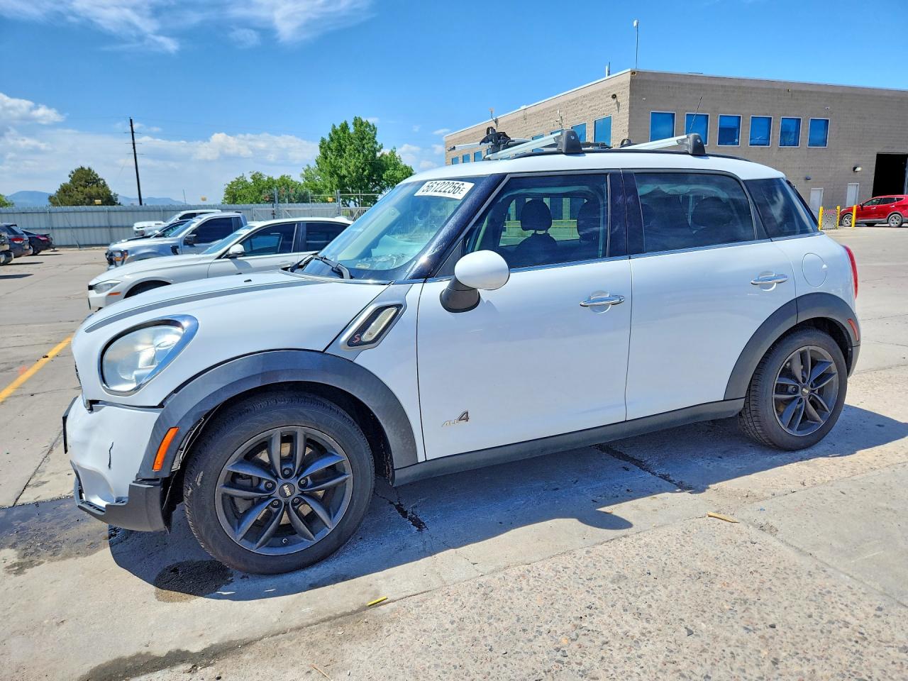2012 Mini Cooper S Countryman White vin: WMWZC5C52CWL61375