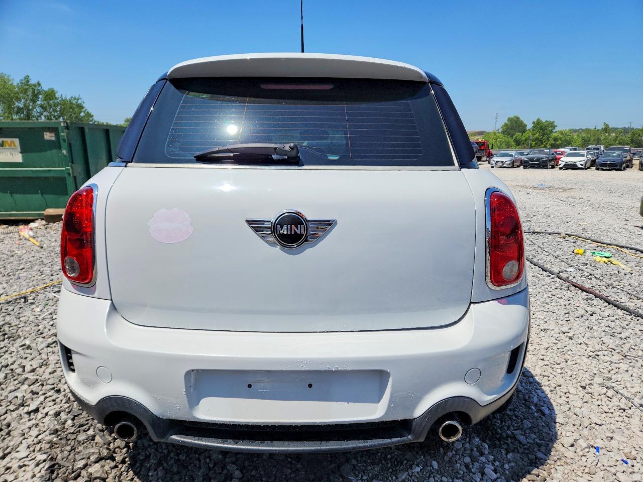2013 Mini Cooper S Countryman White vin: WMWZC5C52DWP32374