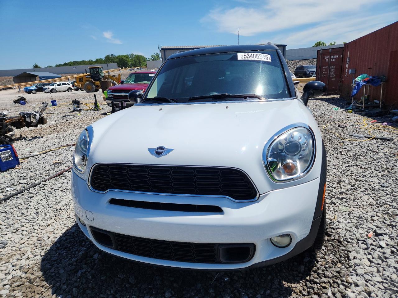 2013 Mini Cooper S Countryman White vin: WMWZC5C52DWP32374