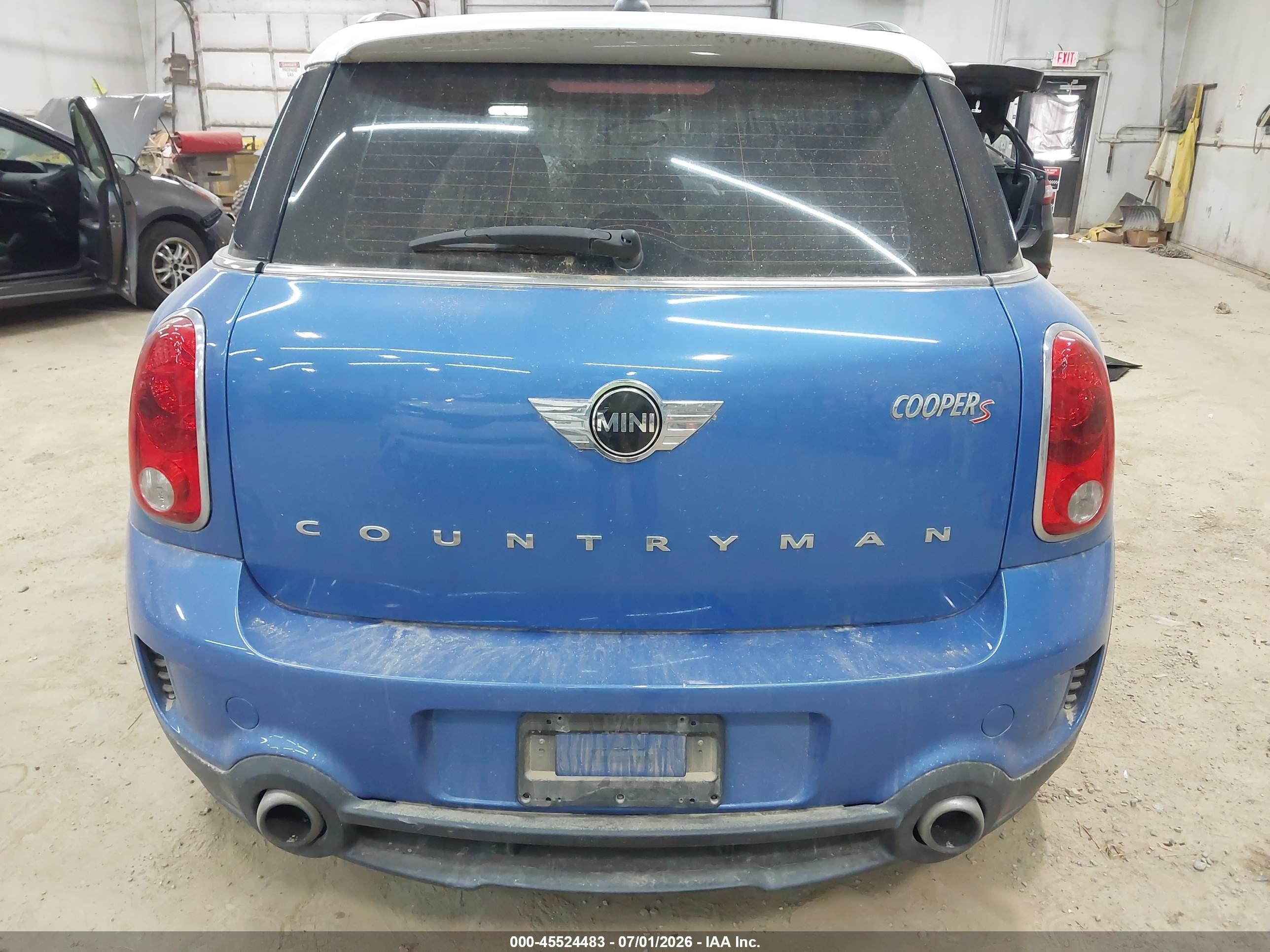2014 Mini Countryman Cooper S Blue vin: WMWZC5C52EWM18516