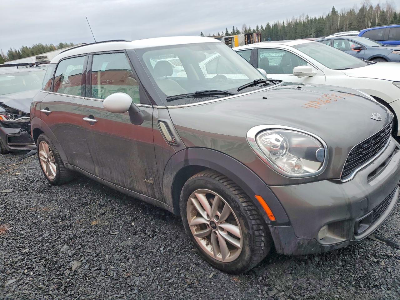 2014 Mini Cooper S Countryman Gray vin: WMWZC5C52EWP37964
