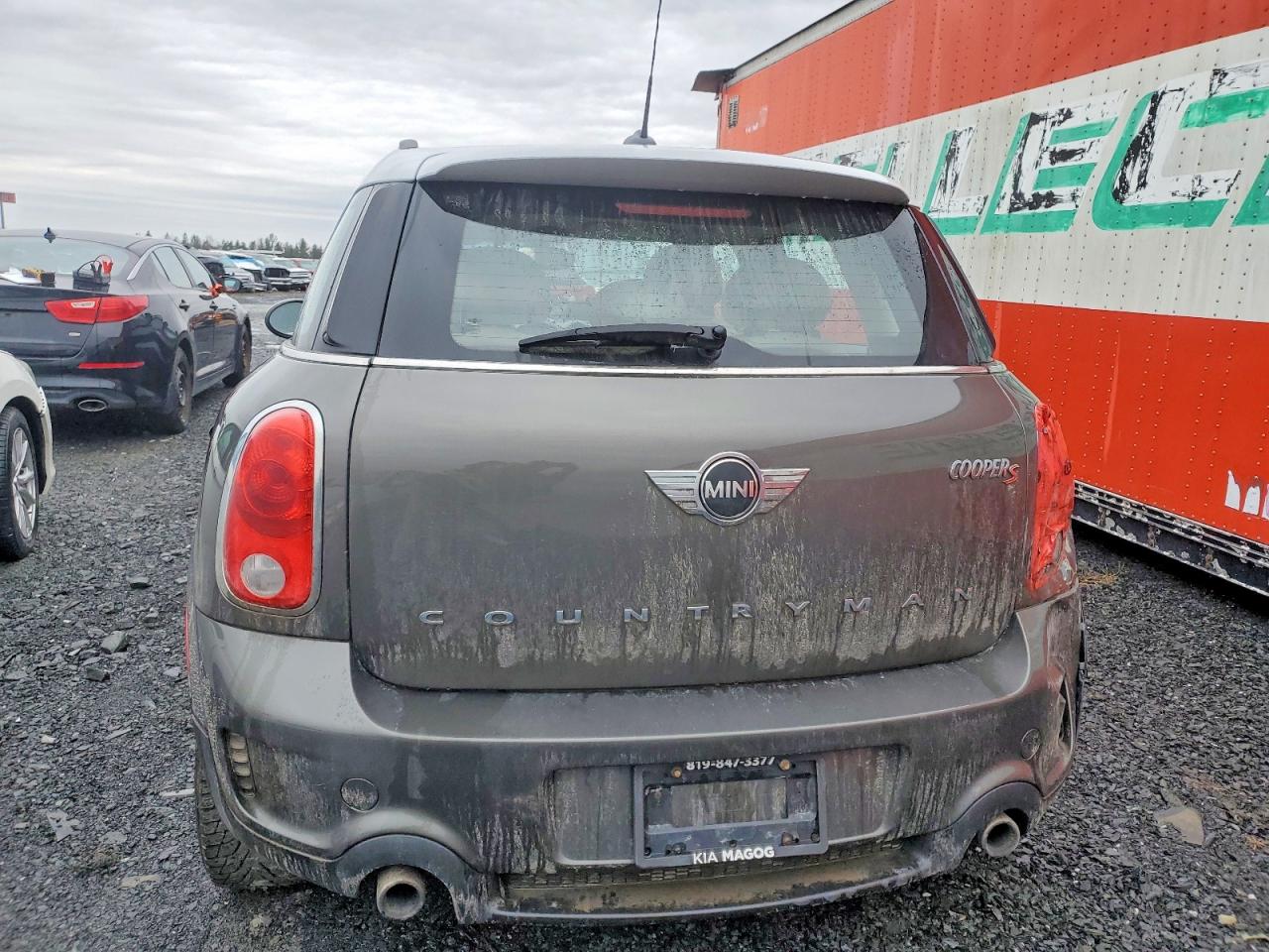 2014 Mini Cooper S Countryman Gray vin: WMWZC5C52EWP37964