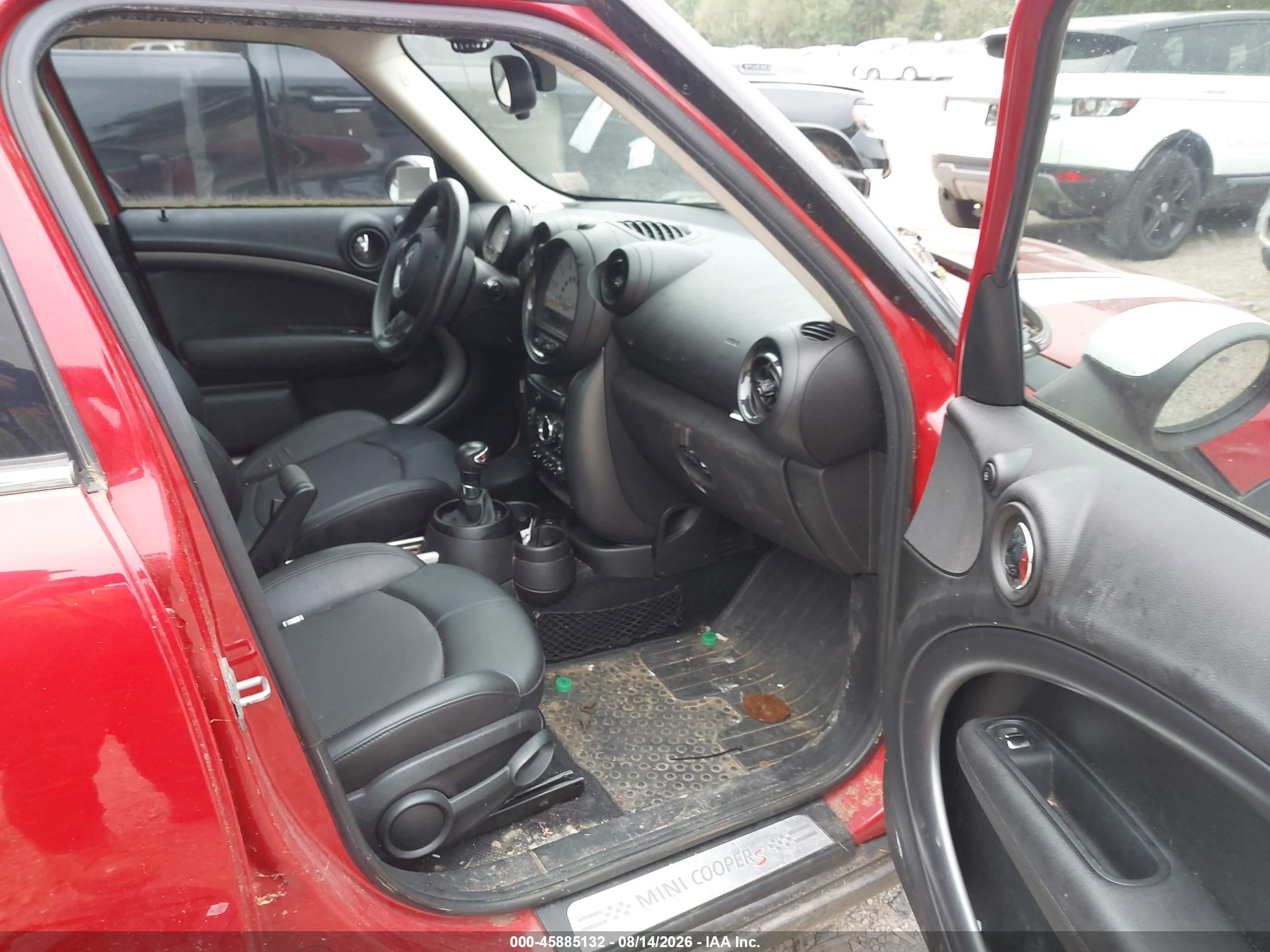 2014 Mini Countryman Cooper S Красный vin: WMWZC5C52EWP38399
