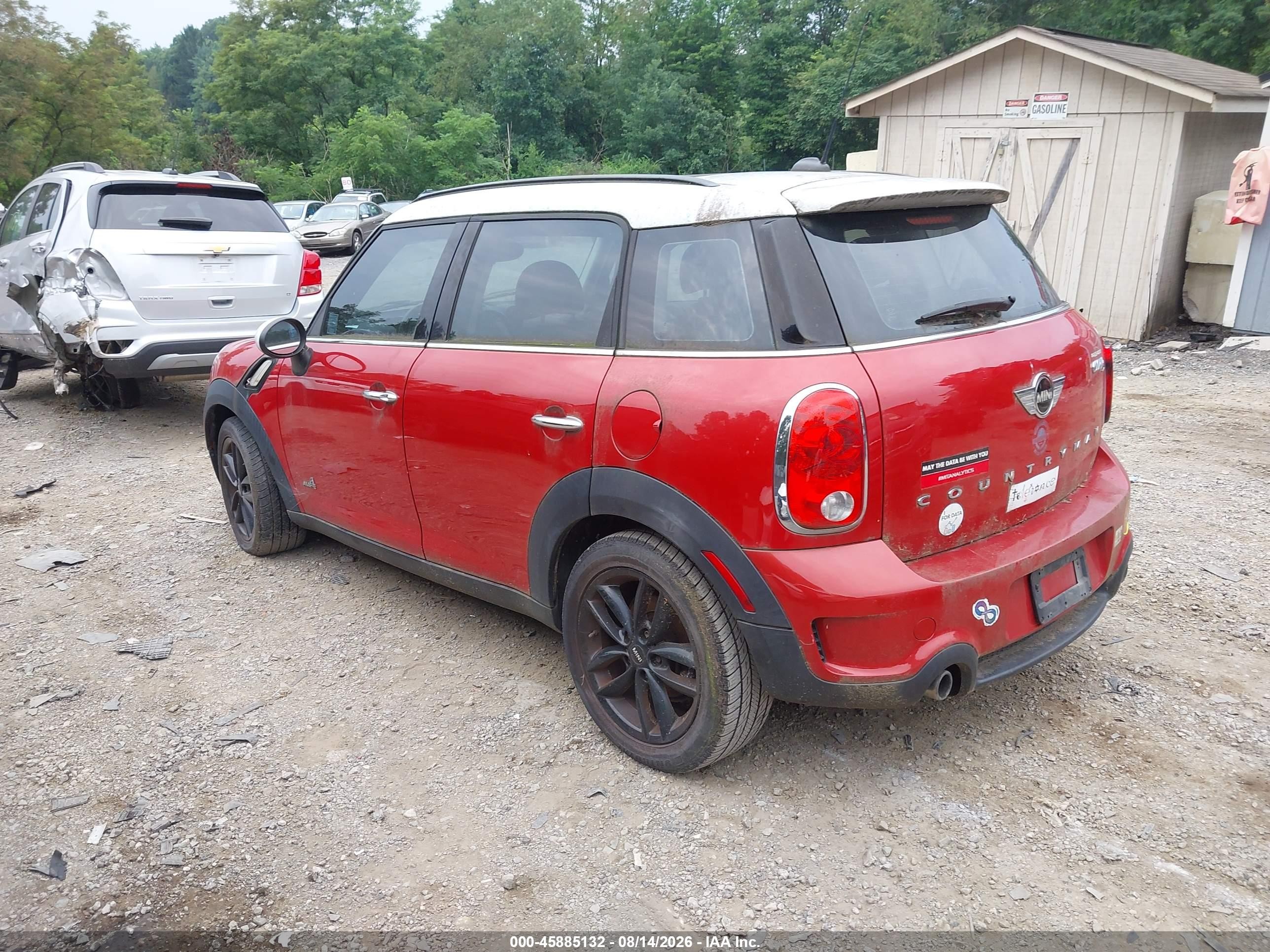 2014 Mini Countryman Cooper S Красный vin: WMWZC5C52EWP38399