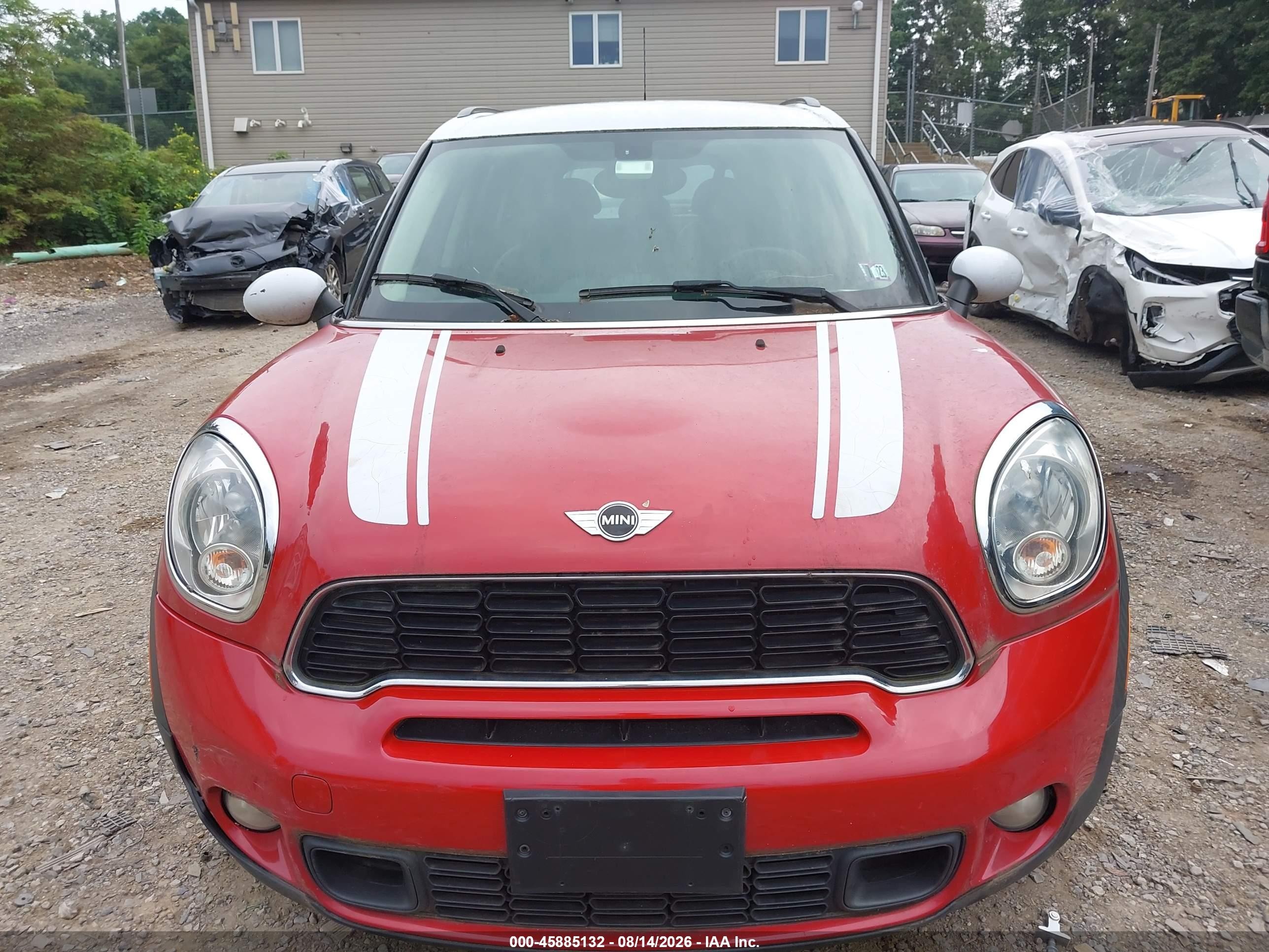 2014 Mini Countryman Cooper S Красный vin: WMWZC5C52EWP38399