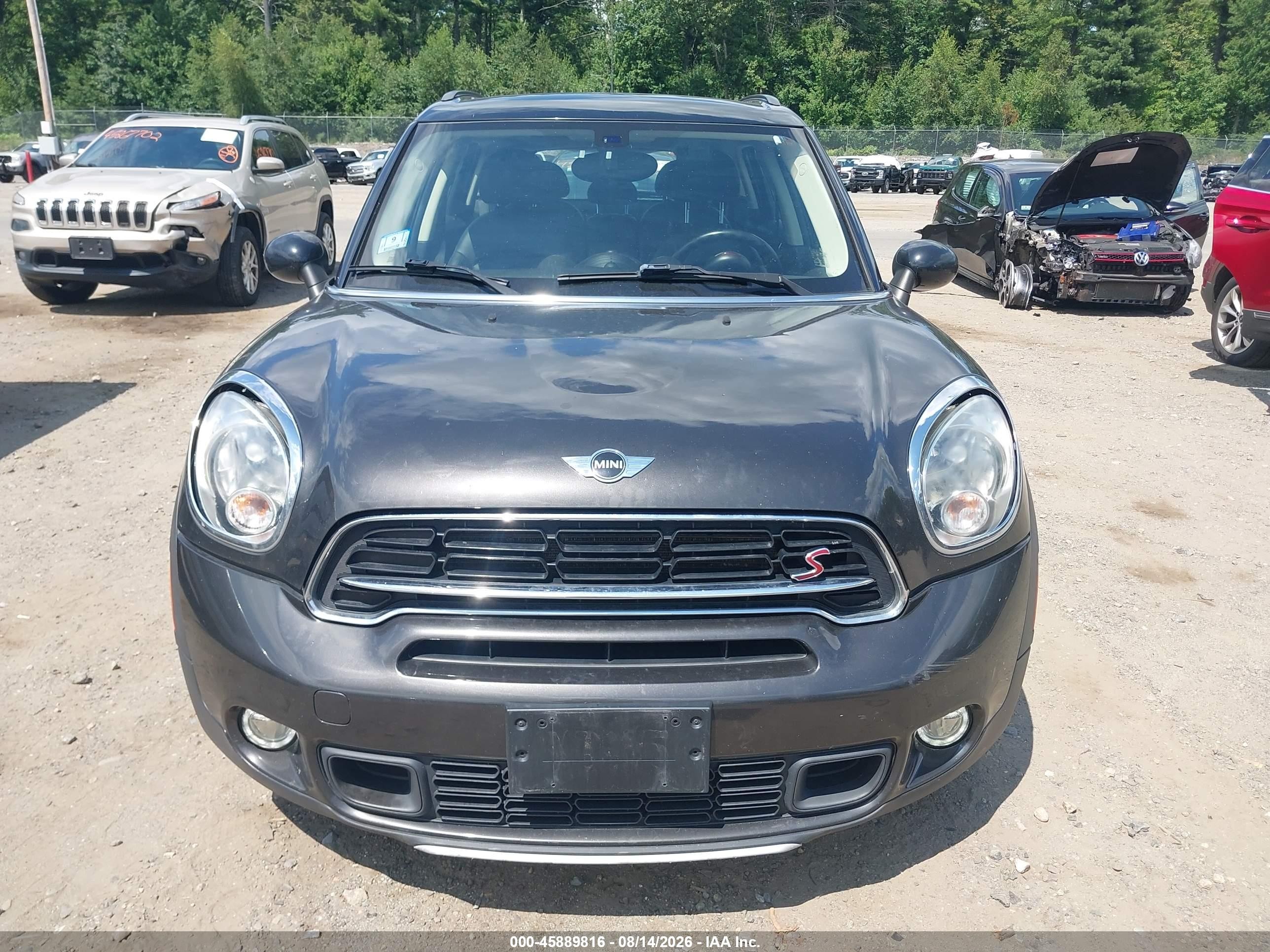 2015 Mini Countryman Cooper S Серый vin: WMWZC5C52FWP43426
