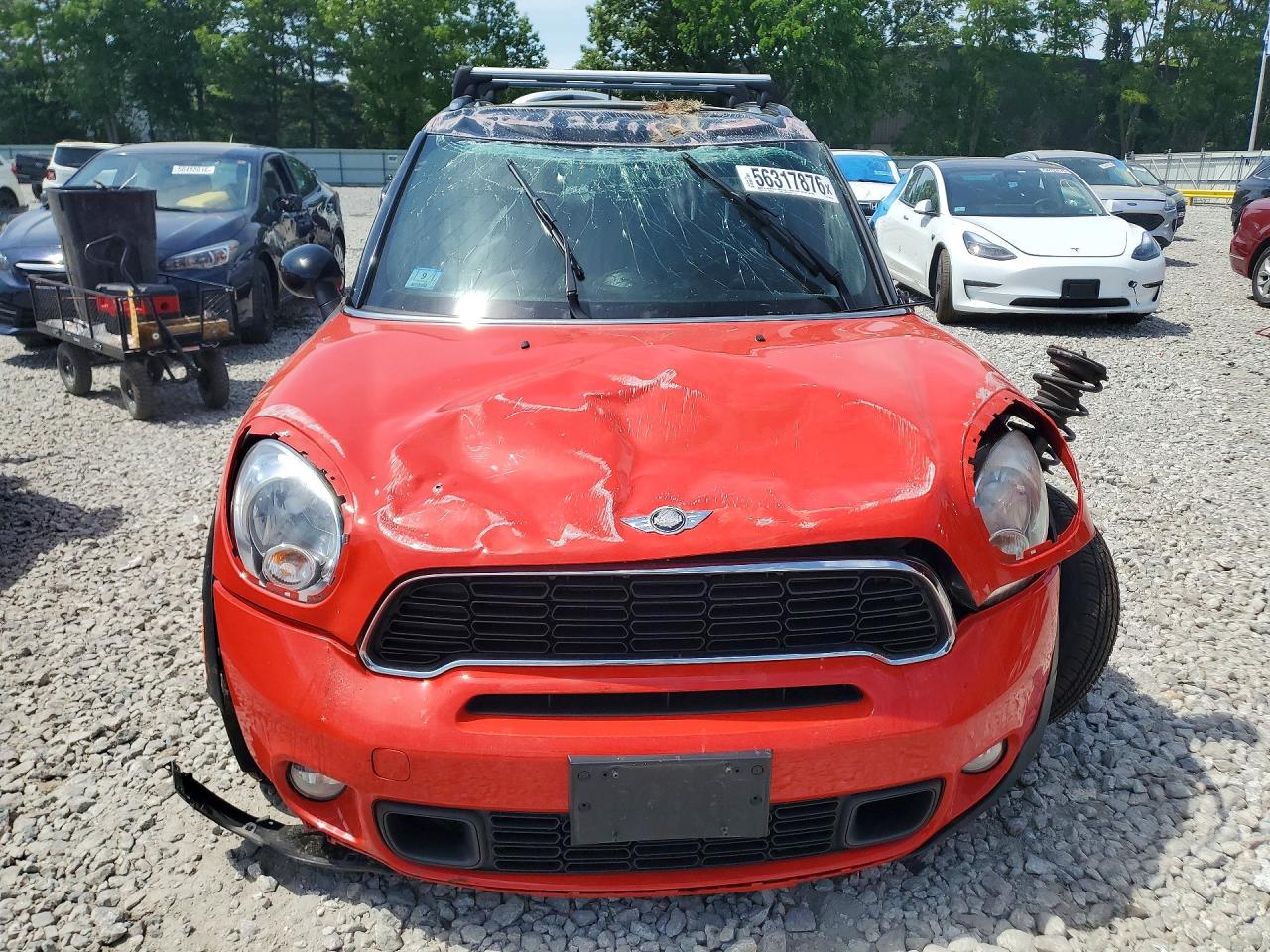 2012 Mini Cooper S Countryman Красный vin: WMWZC5C53CWL61174