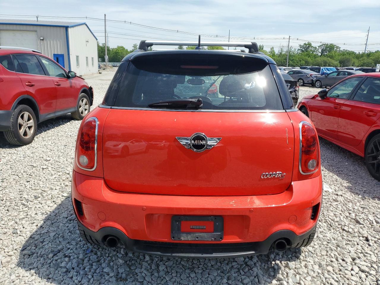 2012 Mini Cooper S Countryman Красный vin: WMWZC5C53CWL61174