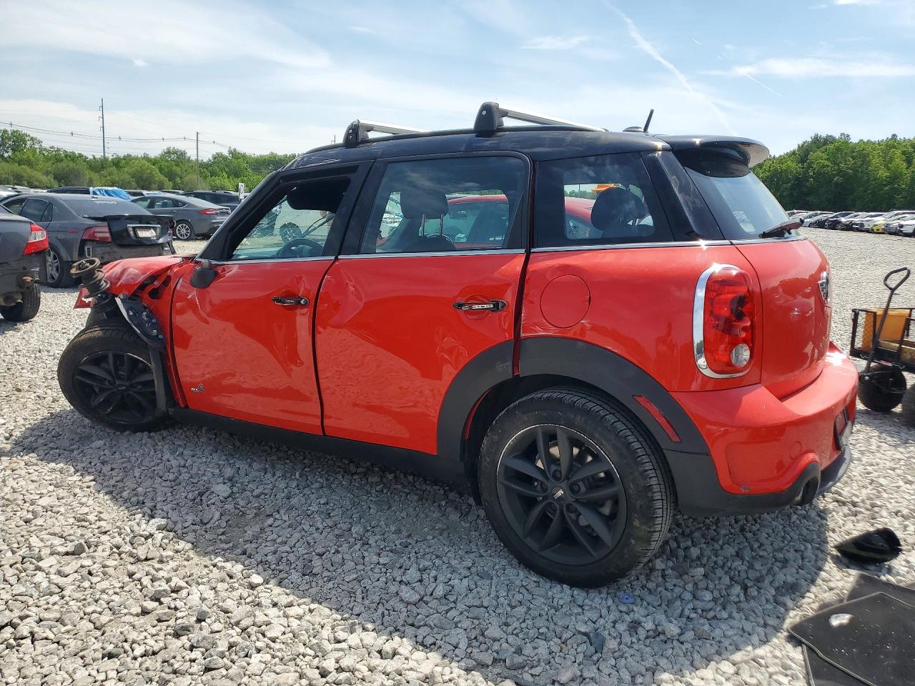 2012 Mini Cooper S Countryman Красный vin: WMWZC5C53CWL61174