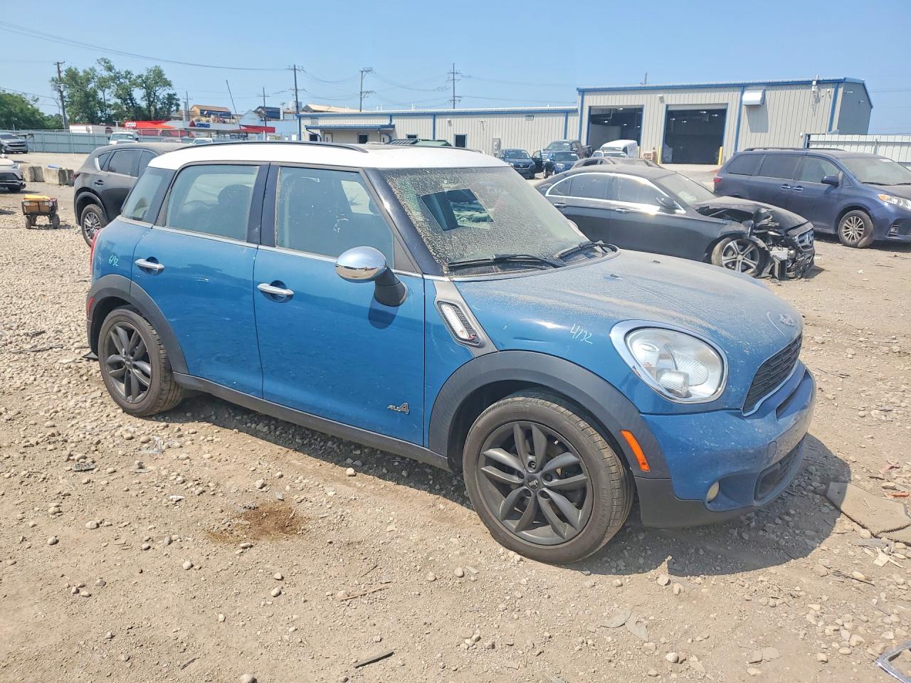 2012 Mini Cooper S Countryman Blue vin: WMWZC5C53CWL64074