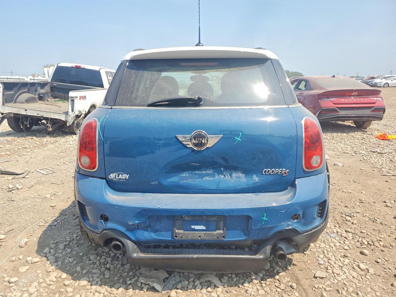 2012 Mini Cooper S Countryman Blue vin: WMWZC5C53CWL64074