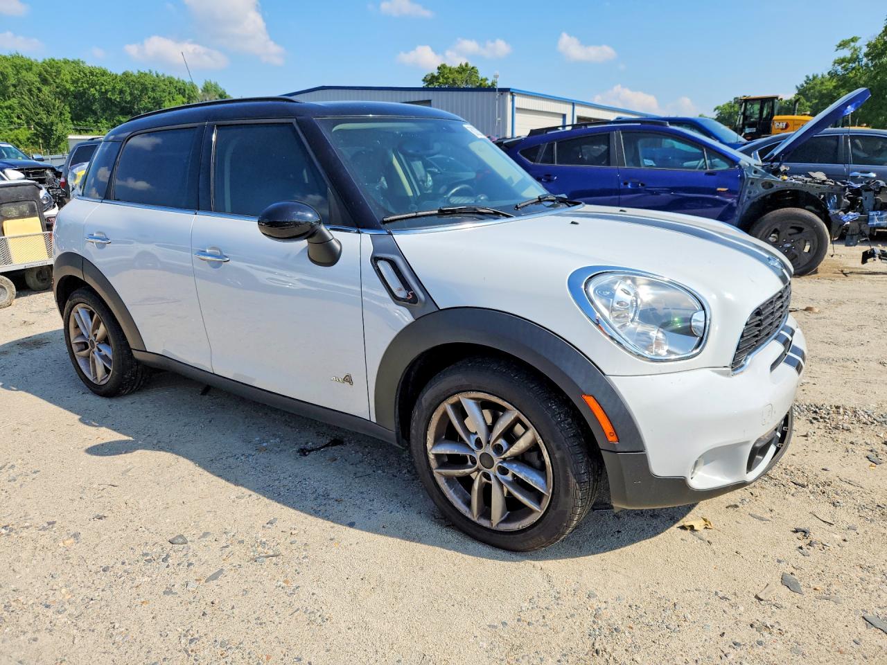 2013 Mini Cooper S Countryman White vin: WMWZC5C53DWP30617