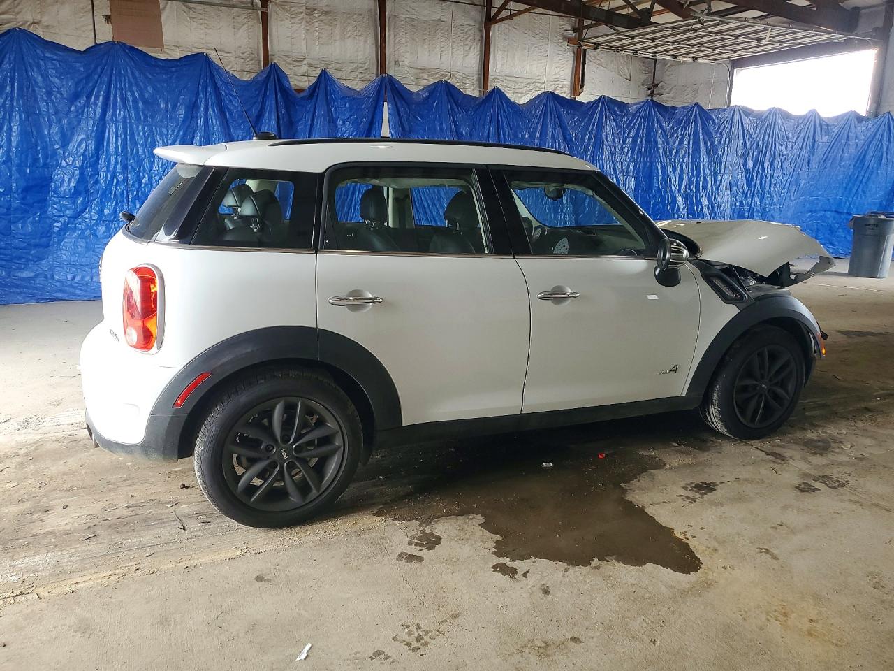 2013 Mini Cooper S Countryman White vin: WMWZC5C53DWP32237
