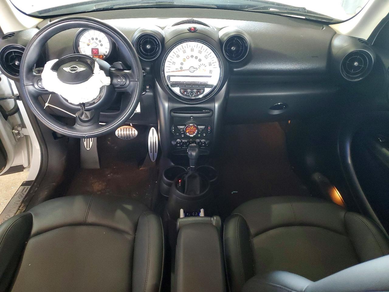 2013 Mini Cooper S Countryman White vin: WMWZC5C53DWP32237