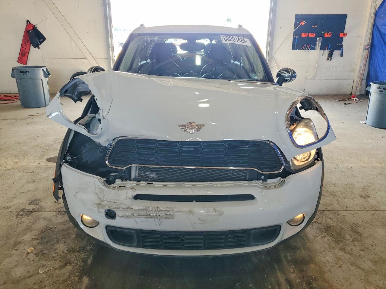 2013 Mini Cooper S Countryman White vin: WMWZC5C53DWP32237