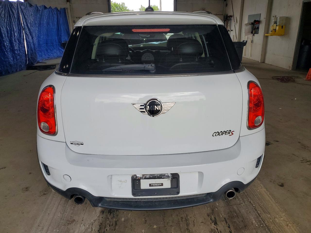 2013 Mini Cooper S Countryman White vin: WMWZC5C53DWP32237