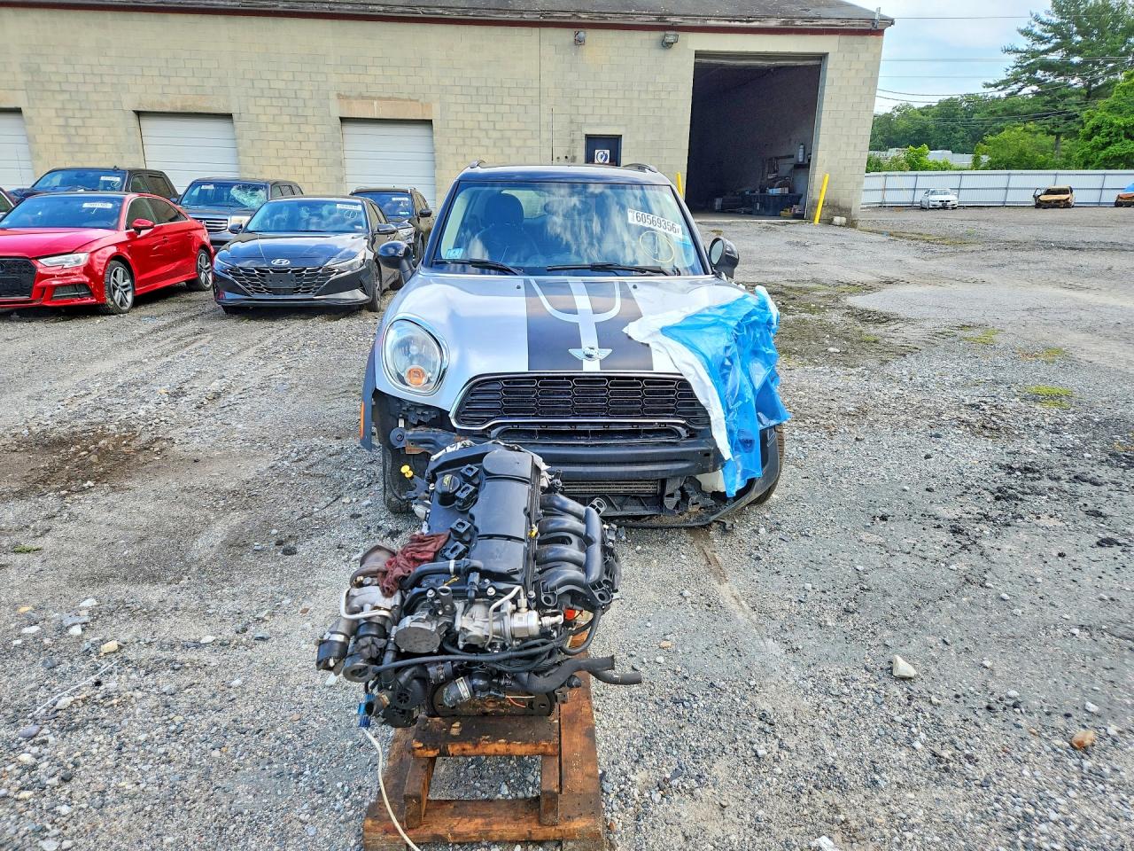 2014 Mini Cooper S Countryman Silver vin: WMWZC5C53EWP35558