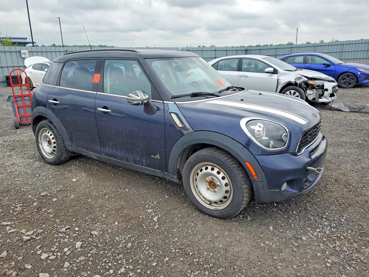 2014 Mini Cooper S Countryman Синий vin: WMWZC5C53EWP37830