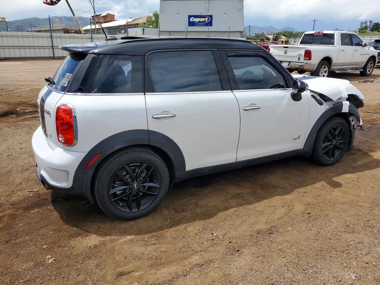 2014 Mini Cooper S Countryman Black vin: WMWZC5C53EWP38086