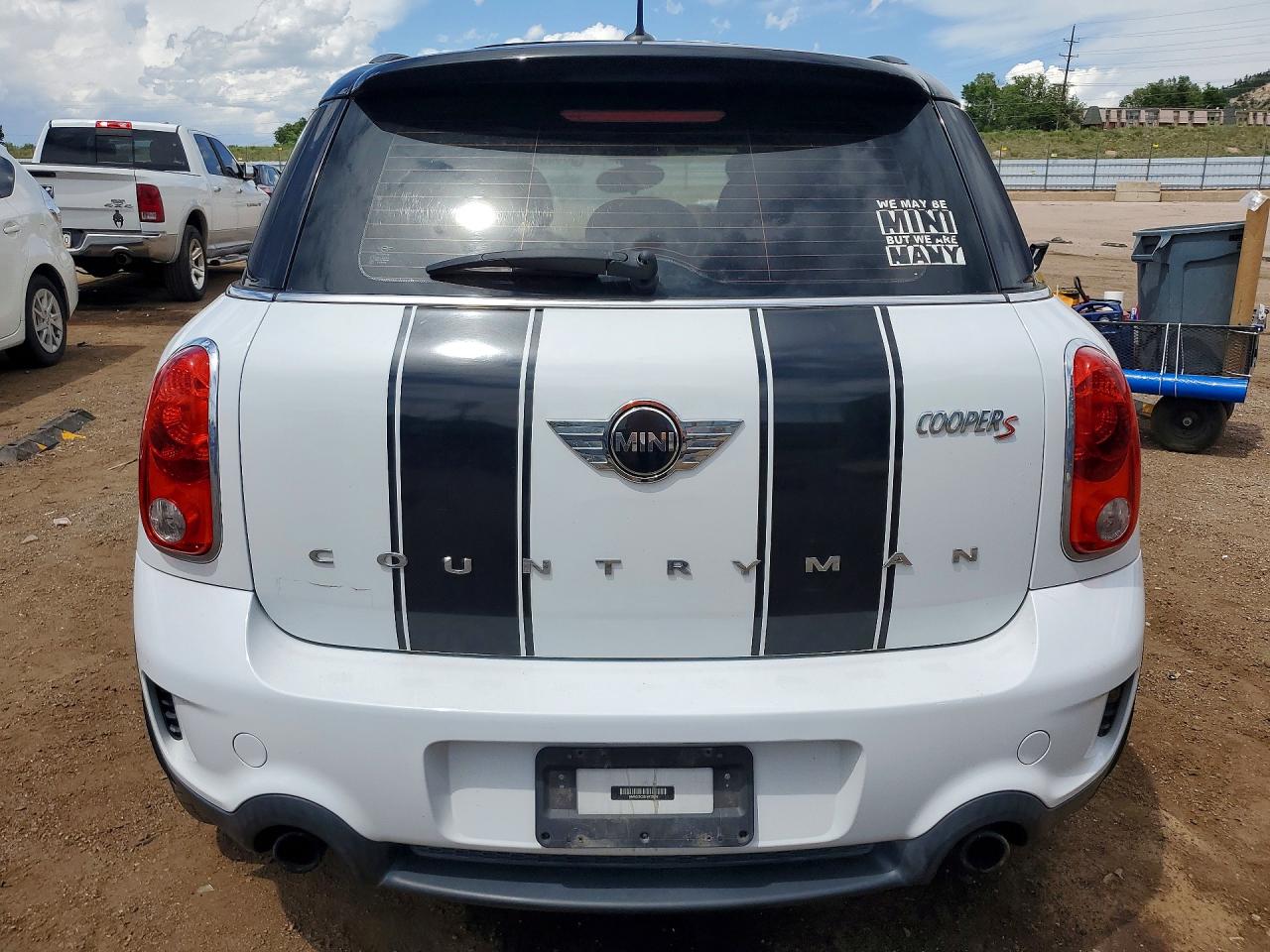 2014 Mini Cooper S Countryman Black vin: WMWZC5C53EWP38086