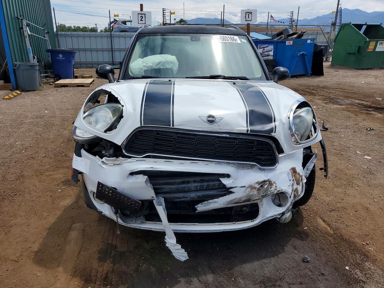 2014 Mini Cooper S Countryman Black vin: WMWZC5C53EWP38086