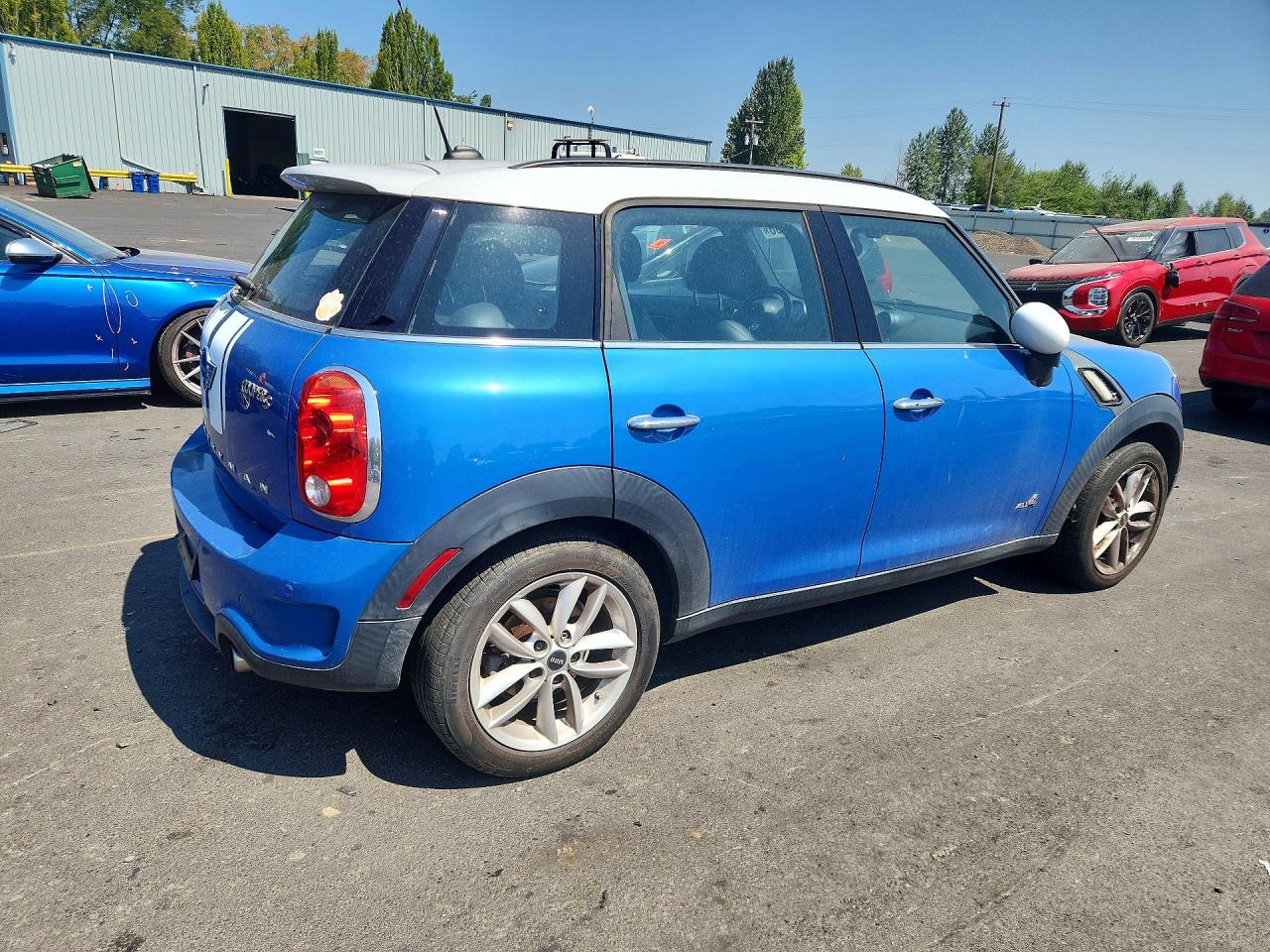 2014 Mini Cooper S Countryman Blue vin: WMWZC5C53EWP38248