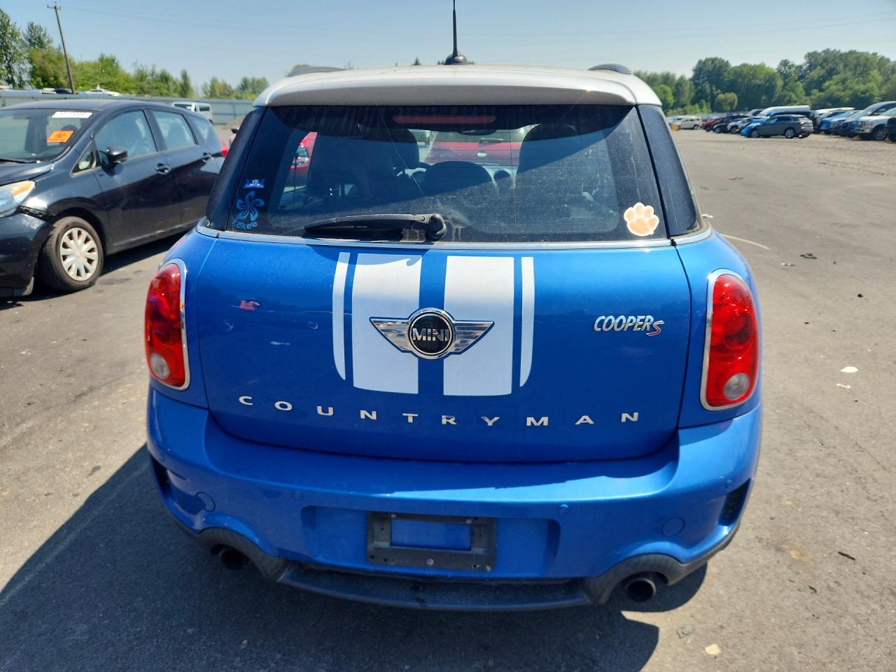 2014 Mini Cooper S Countryman Blue vin: WMWZC5C53EWP38248