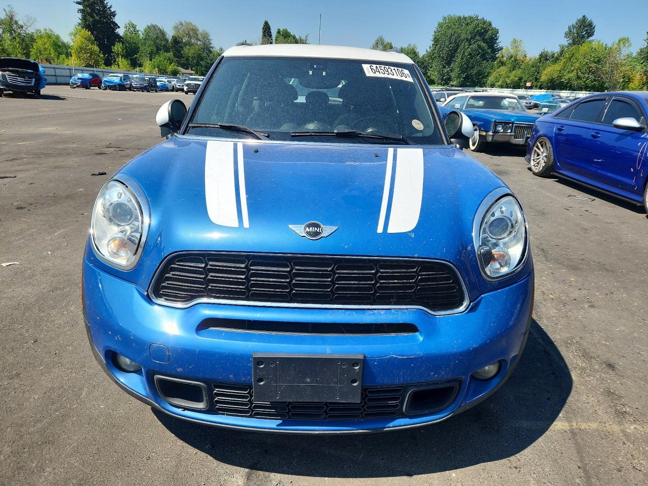 2014 Mini Cooper S Countryman Blue vin: WMWZC5C53EWP38248