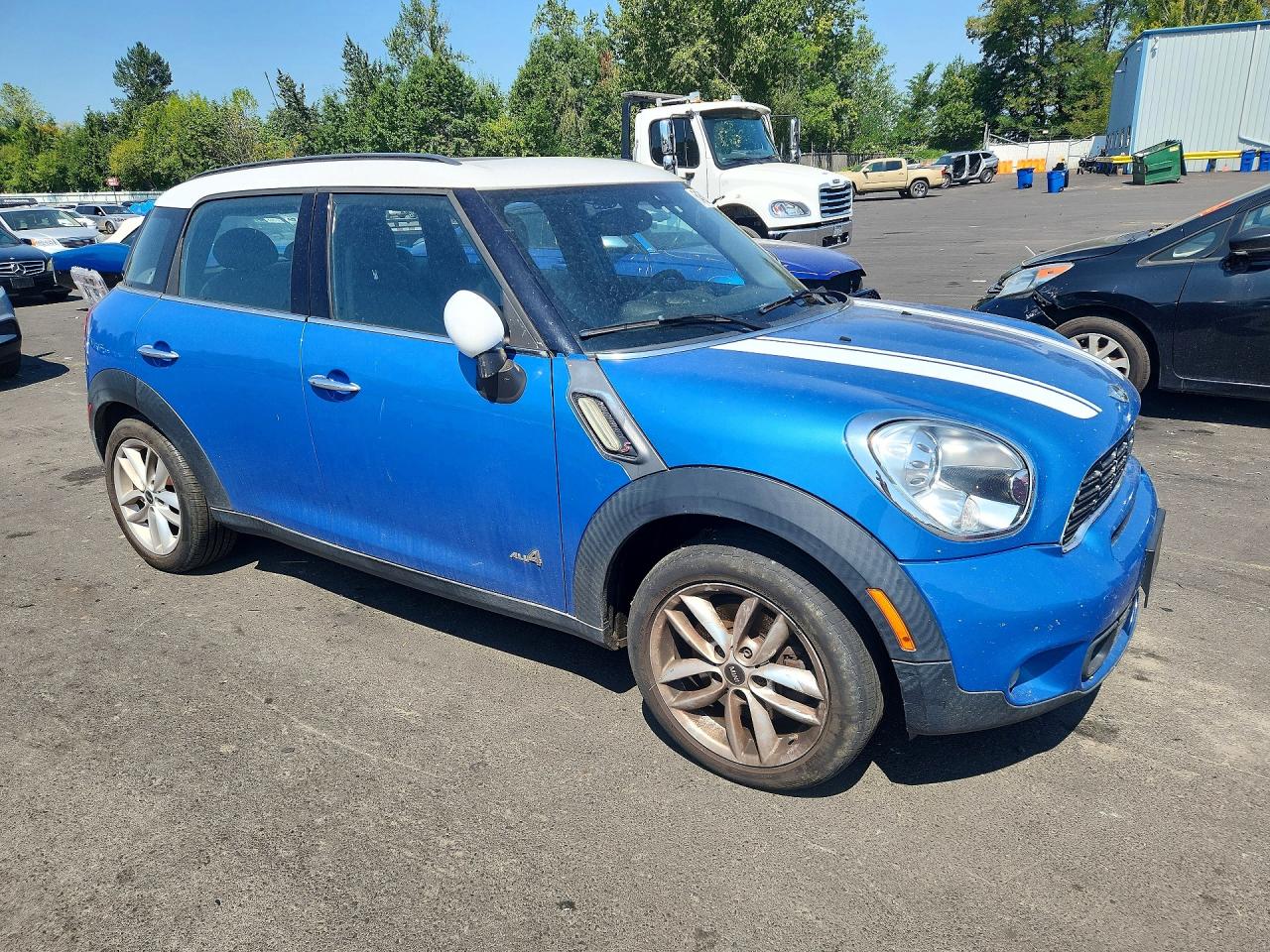 2014 Mini Cooper S Countryman Blue vin: WMWZC5C53EWP38248
