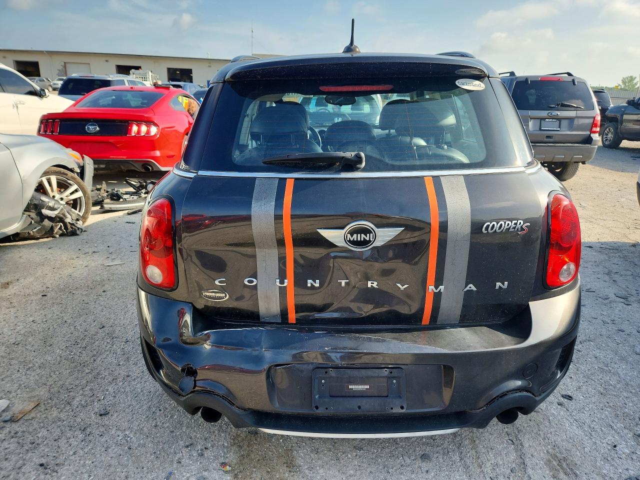 2015 Mini Cooper S Countryman Black vin: WMWZC5C53FWP44360