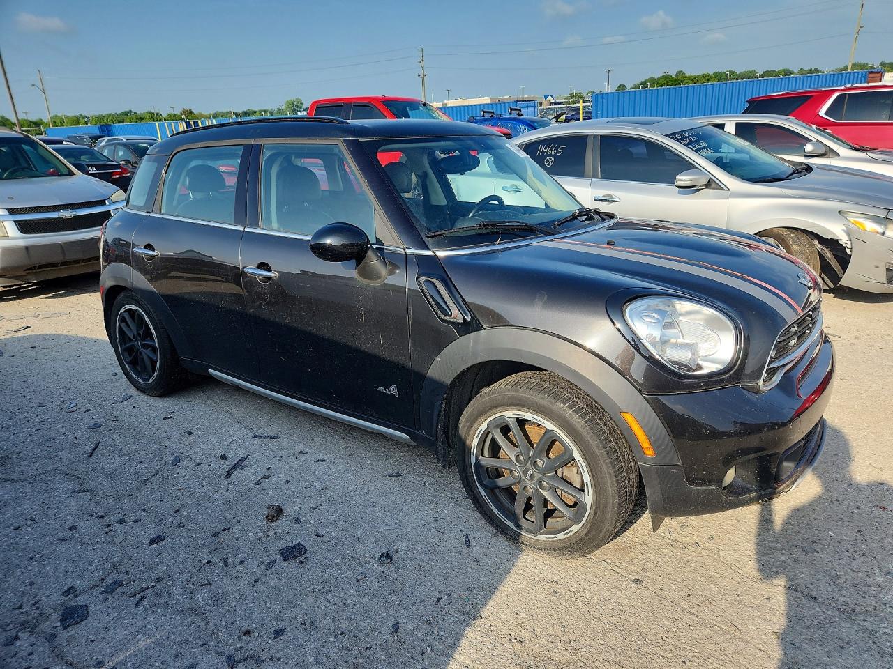 2015 Mini Cooper S Countryman Black vin: WMWZC5C53FWP44360