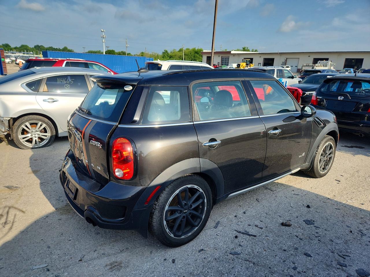 2015 Mini Cooper S Countryman Black vin: WMWZC5C53FWP44360