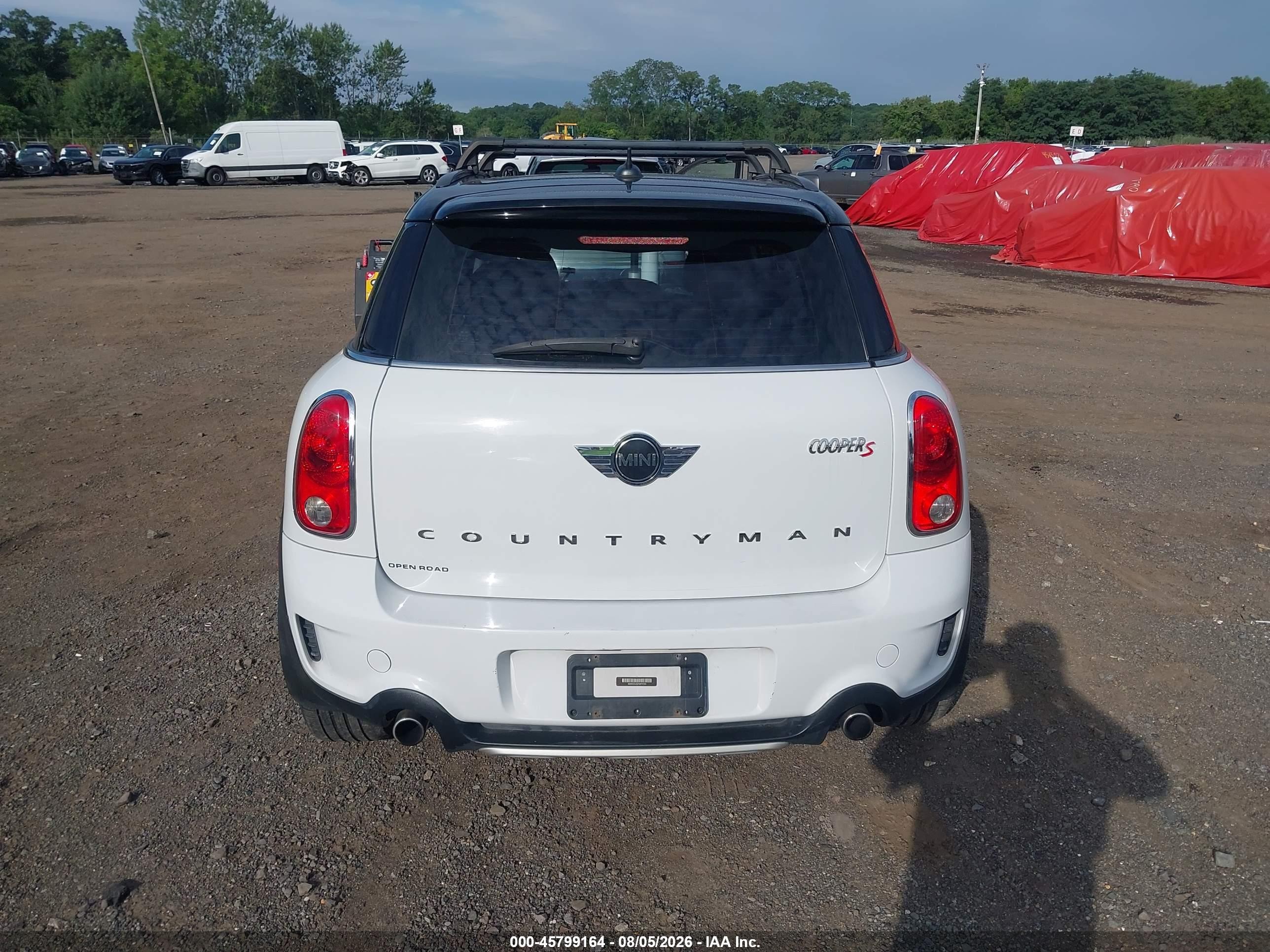 2015 Mini Countryman Cooper S White vin: WMWZC5C53FWP47355