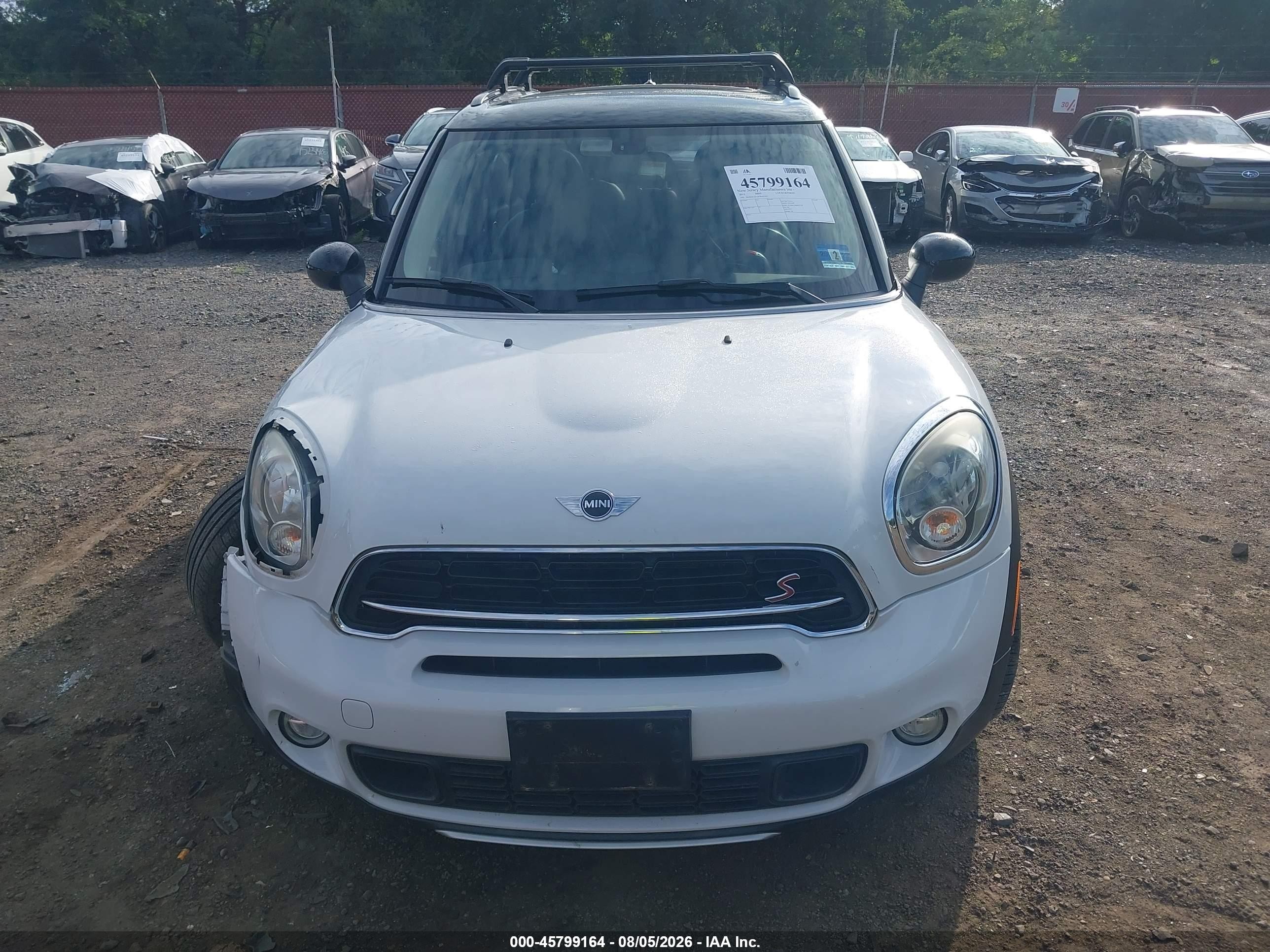 2015 Mini Countryman Cooper S White vin: WMWZC5C53FWP47355
