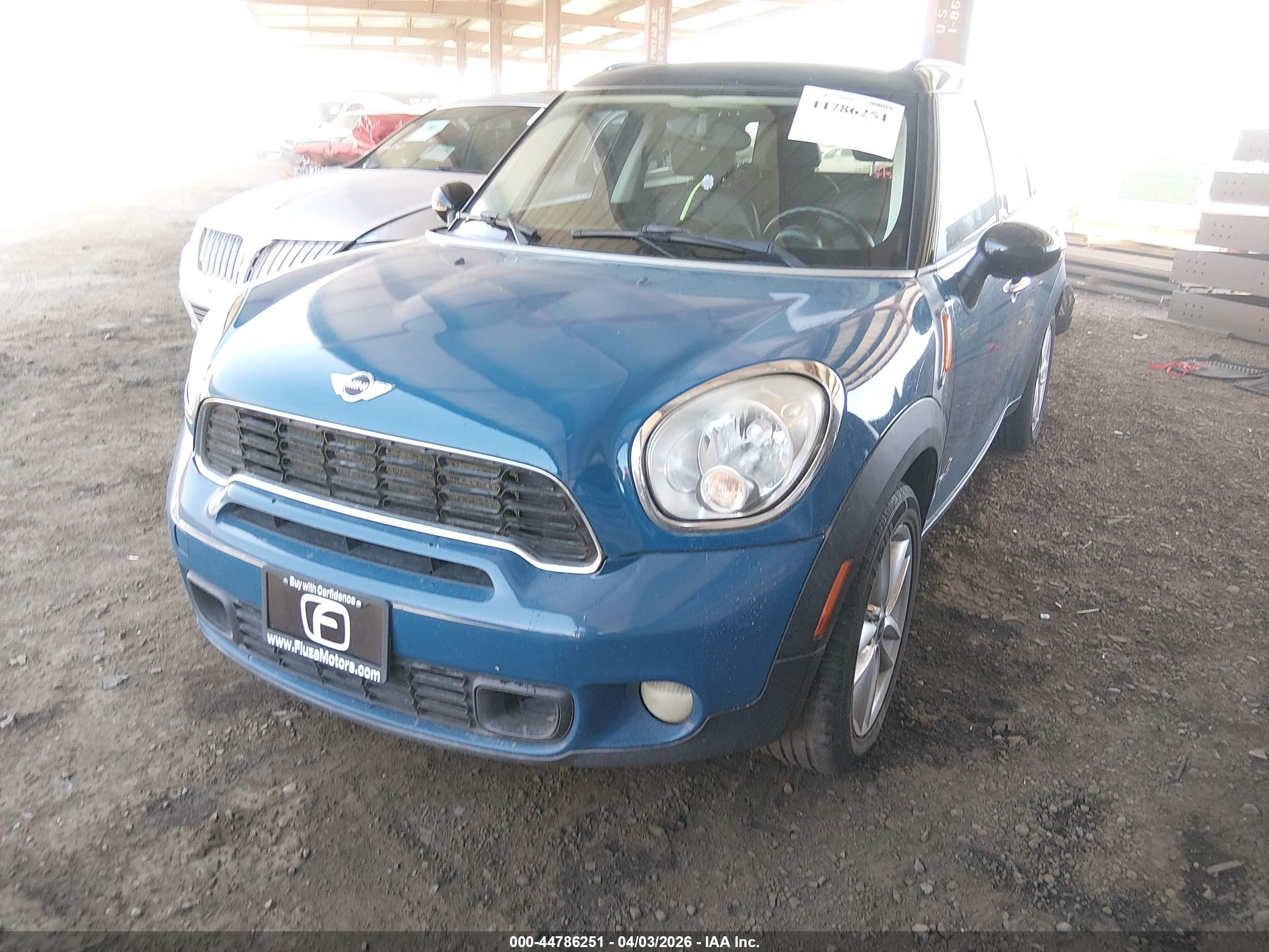 2011 Mini Cooper S Countryman   Blue vin: WMWZC5C54BWM10963