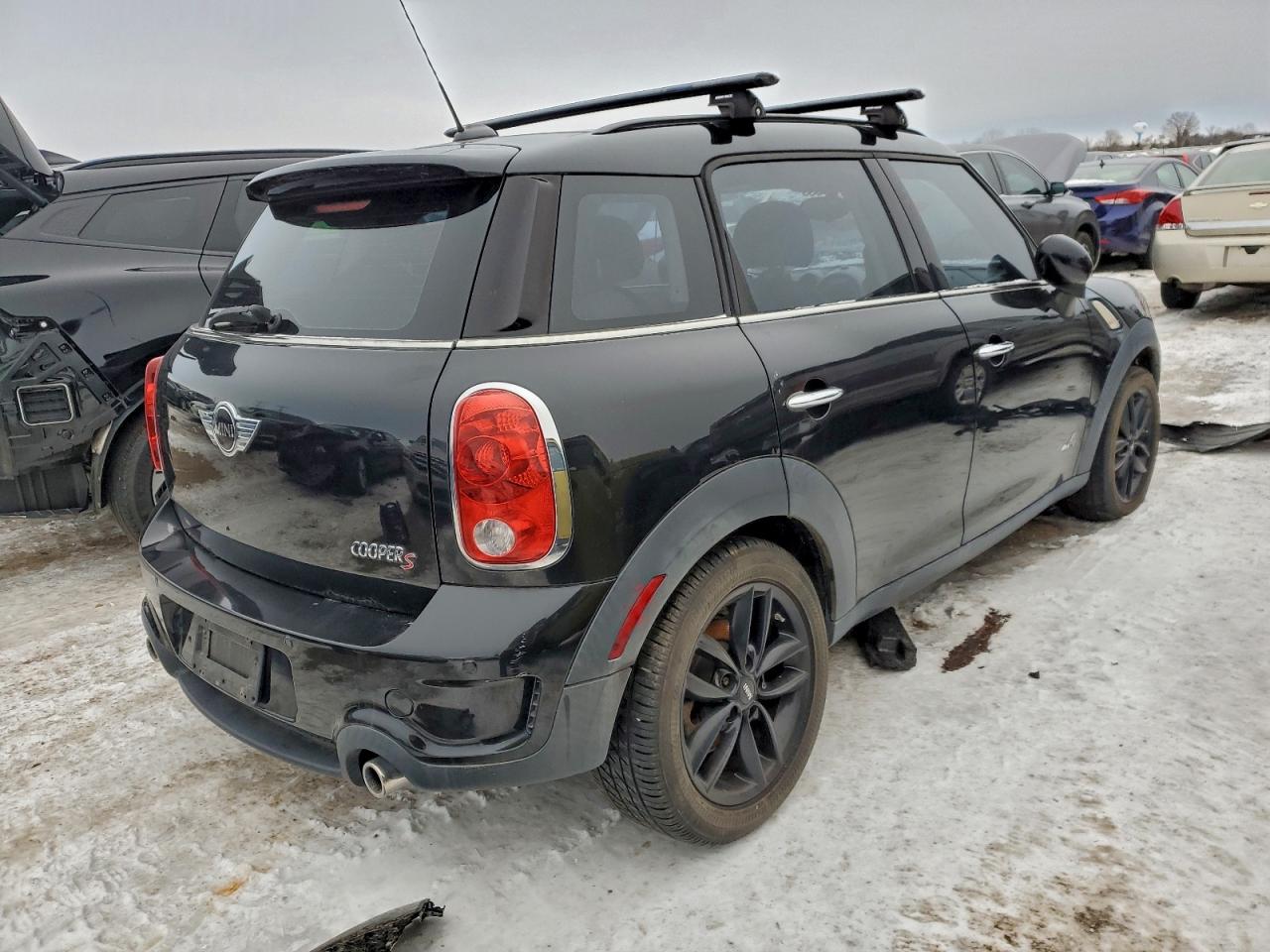 2012 Mini Cooper S Countryman Black vin: WMWZC5C54CWL62964