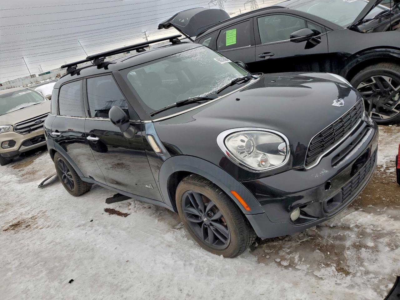 2012 Mini Cooper S Countryman Black vin: WMWZC5C54CWL62964