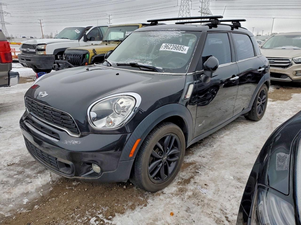 2012 Mini Cooper S Countryman Black vin: WMWZC5C54CWL62964