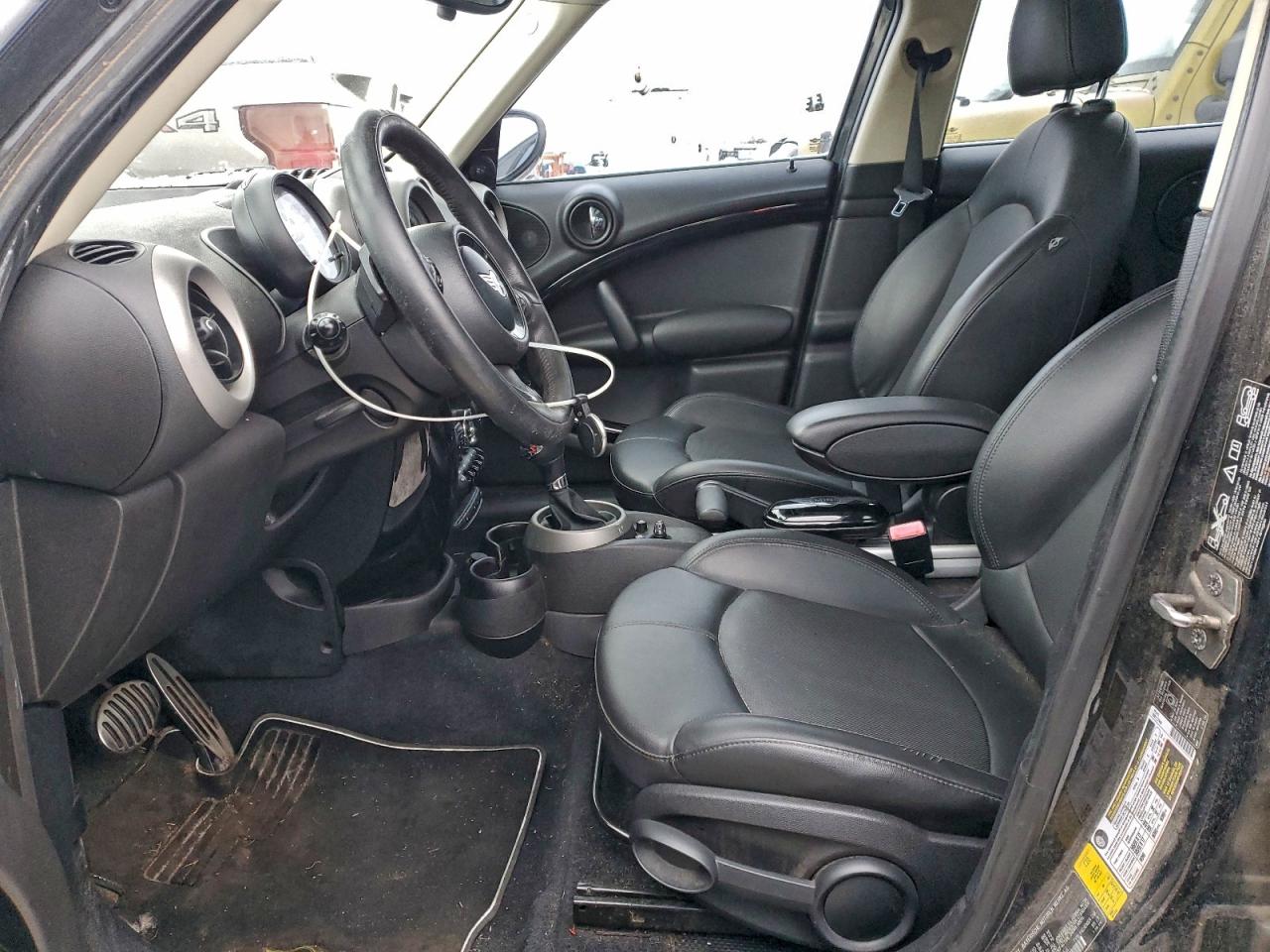 2012 Mini Cooper S Countryman Black vin: WMWZC5C54CWL62964
